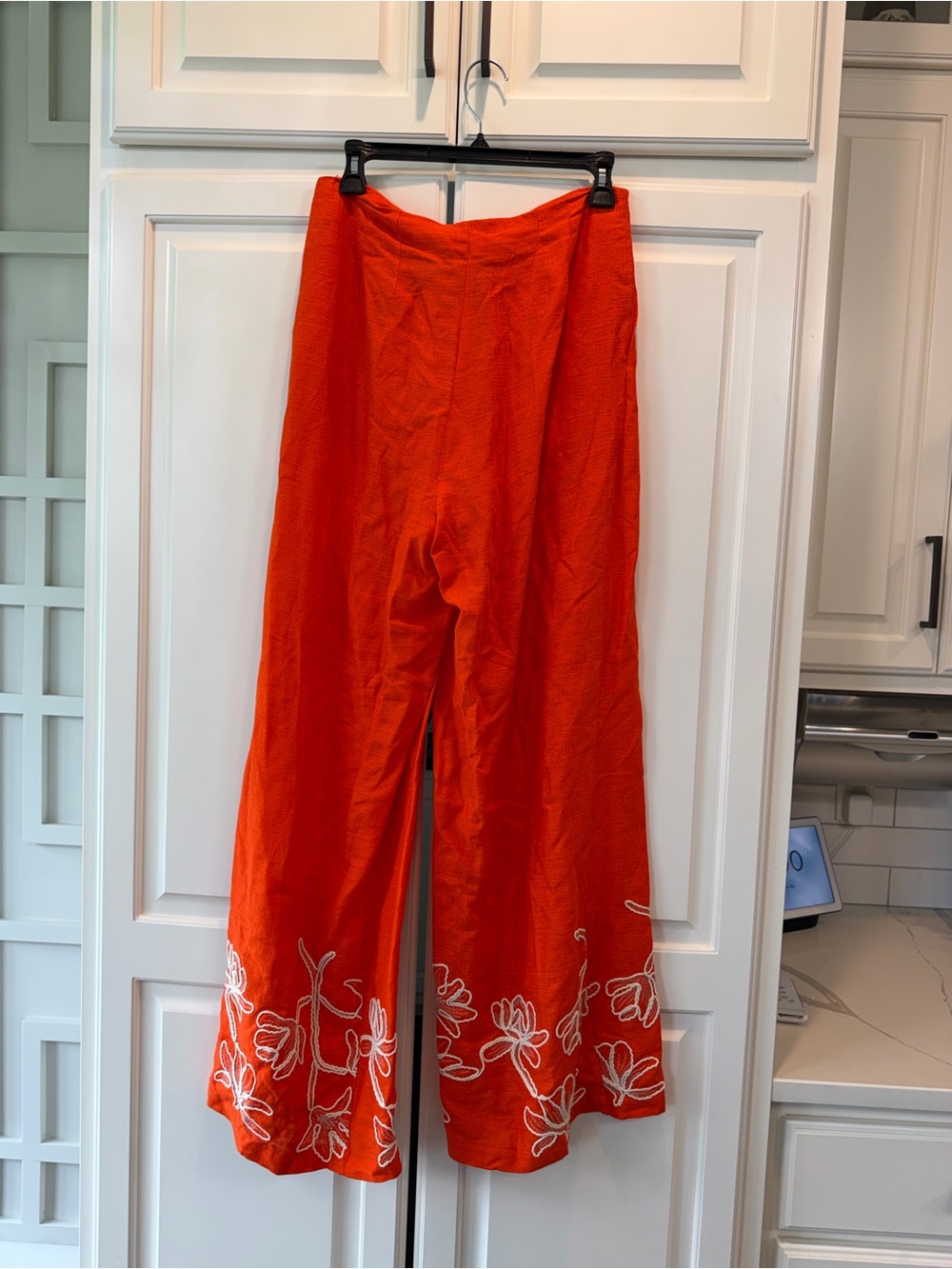 Alex Marie Lola Orange Embroidered Wide-Leg pants sizes 8NWT - Picture 6 of 9
